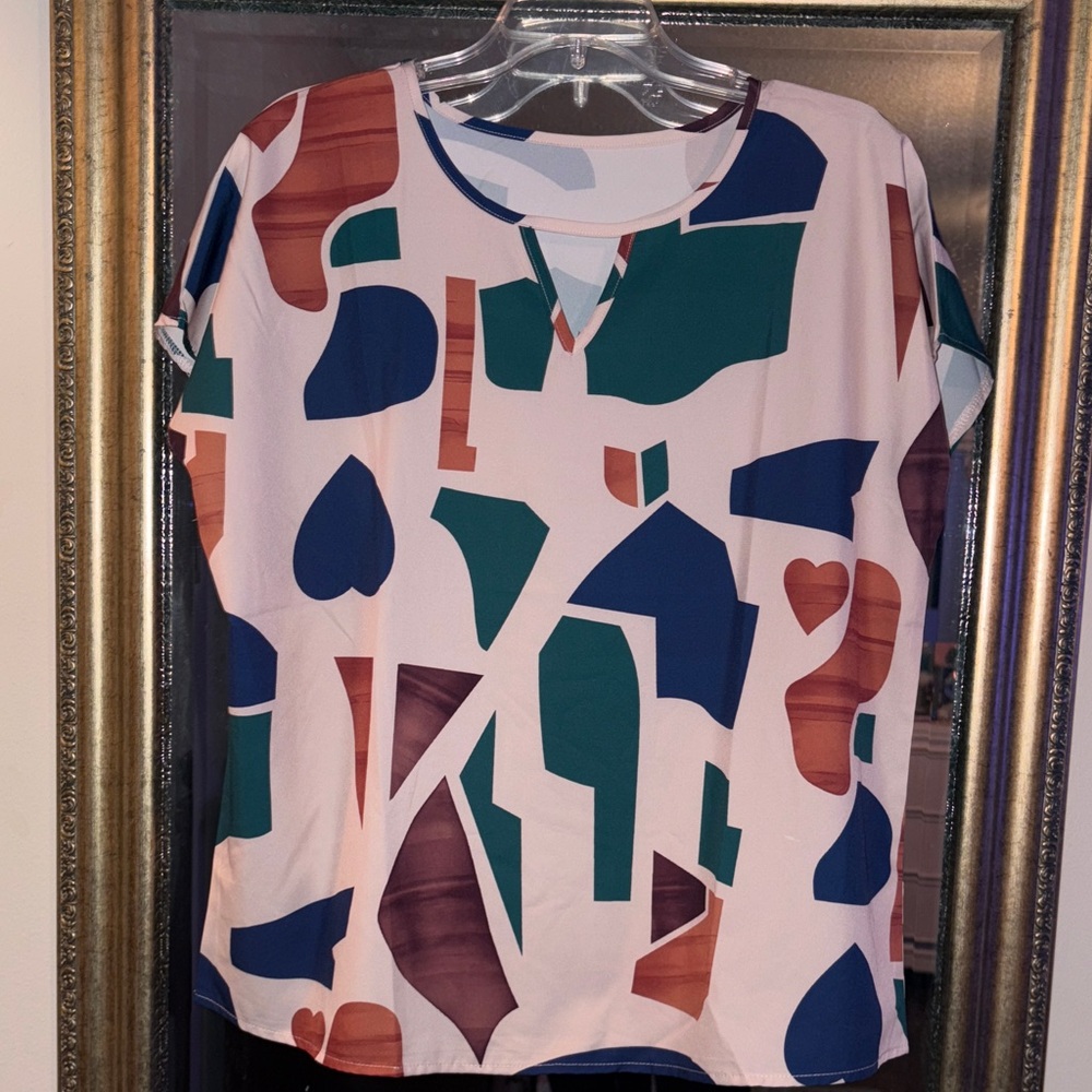 Abstract Print Women's Top